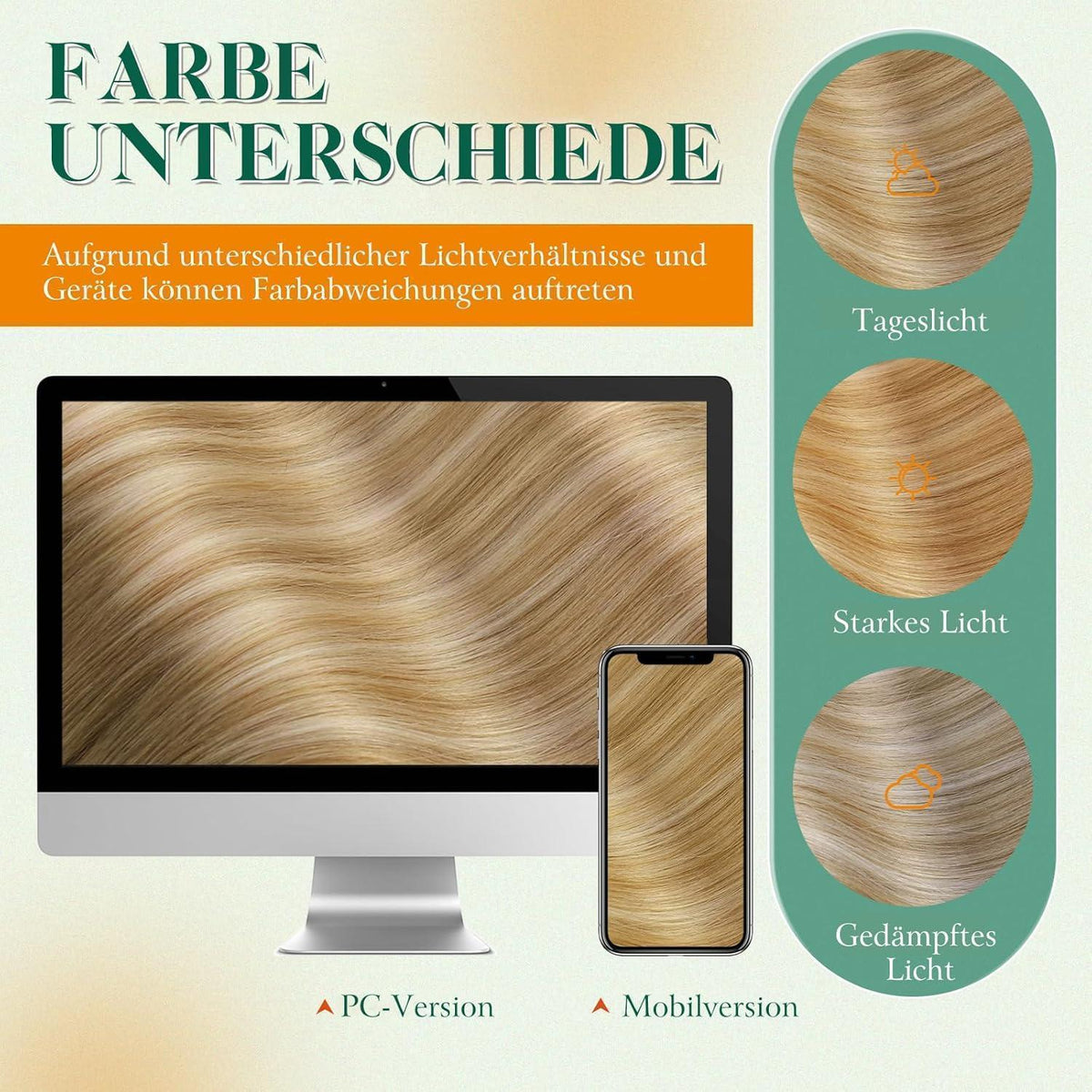 Echthaar Tape Extensions Balayage Blond Mix 55cm