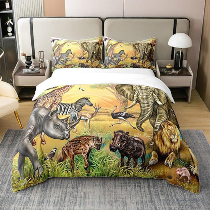 Bio Baumwoll Bettwäsche Set Safari Tiere 200x200