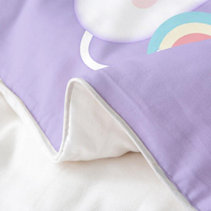 Bio Baumwoll Bettbezug Regenbogen Kinderzimmer Set