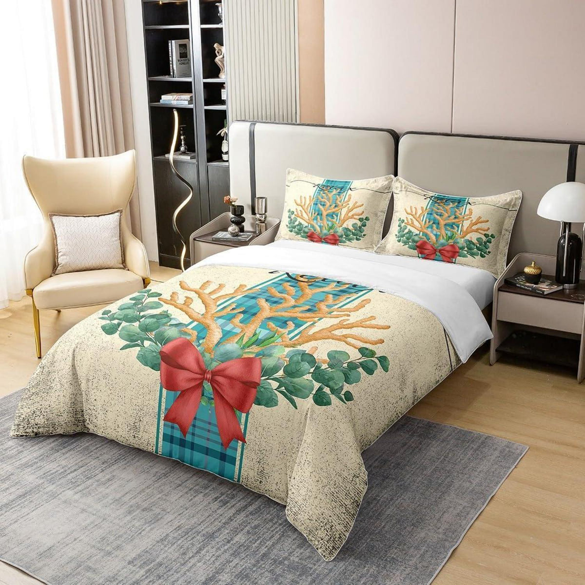 100% Baumwoll Bettbezug 220x240 – Tropical Hawaii Küsten Design