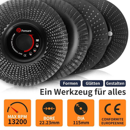 Holz Schleifscheiben 115mm für Winkelschleifer - 4er Set