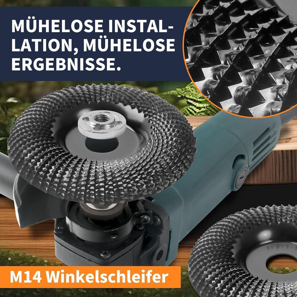 Holz Schleifscheiben 115mm für Winkelschleifer - 4er Set