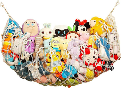 Kuscheltiernetz Hängematte Makramee Spielzeug Display Plüschtierhalter