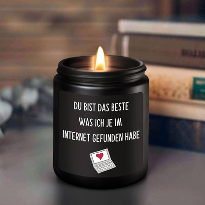 Valentinstag Jahrestag Geschenk Sandelholz Duftkerze 200g Langbrenner