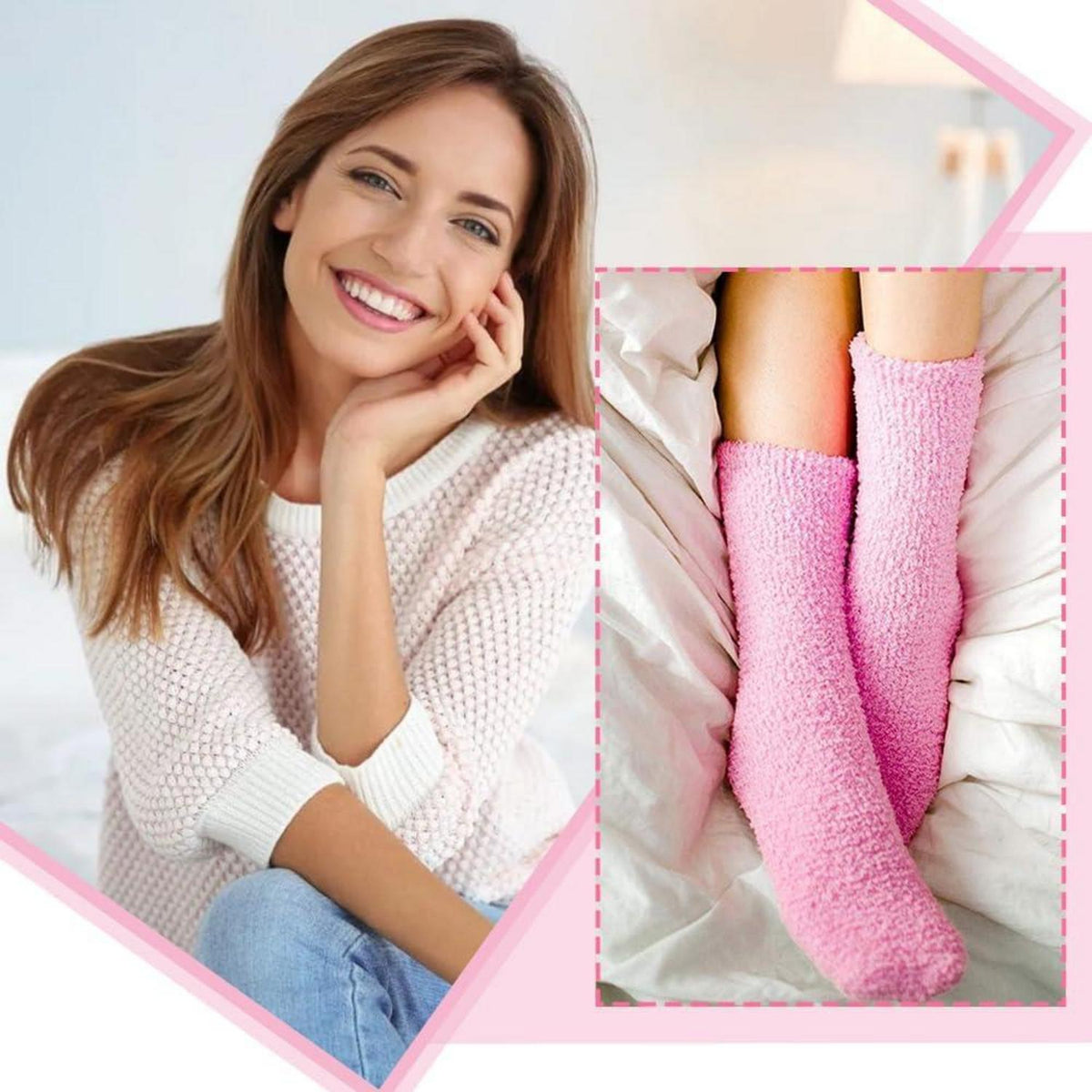 Flauschige Lustige Socken Damen Geburtstagsgeschenk Mama Mädchen