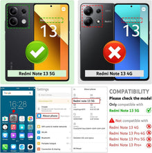 Ganbary Xiaomi Redmi Note 13 5G Handyhülle Leder Klapphülle