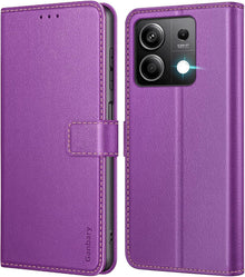 Handyhülle Xiaomi Redmi Note 13 5G Leder Klapphülle Violett