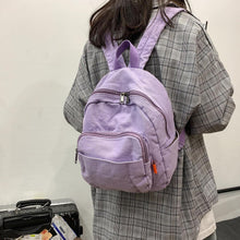 Makukke Canvas Damen Klein Rucksack Lila 10L - Geschenk