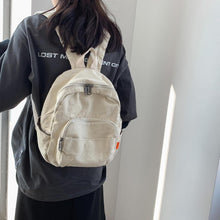 Damen Rucksack Klein Canvas Schule Reise Wandern Arbeit