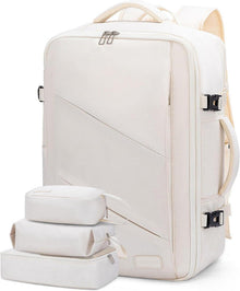 Handgepäck Rucksack 40L für 17,3 Zoll Laptop Beige