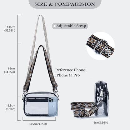 Damen Umhängetasche Veganem Leder Crossbody Schwarz