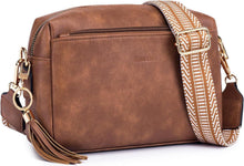 Damen Umhängetasche Veganem Leder Crossbody Schultertasche