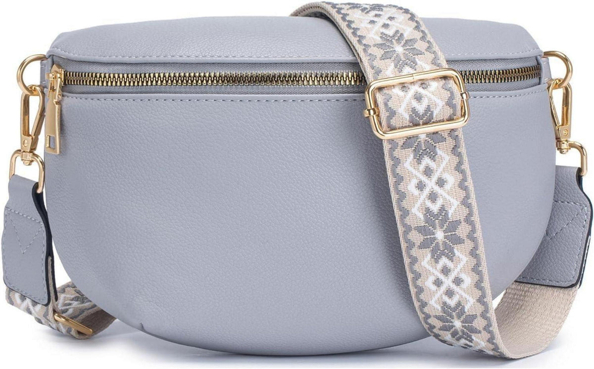 Elegante Damen Umhängetasche RFID-Schutz Veganes Leder