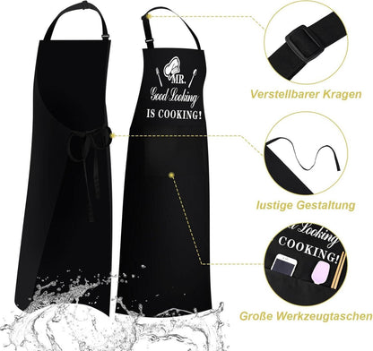 Lustige Kochschürze Mr. Good Looking Is Cooking Männer