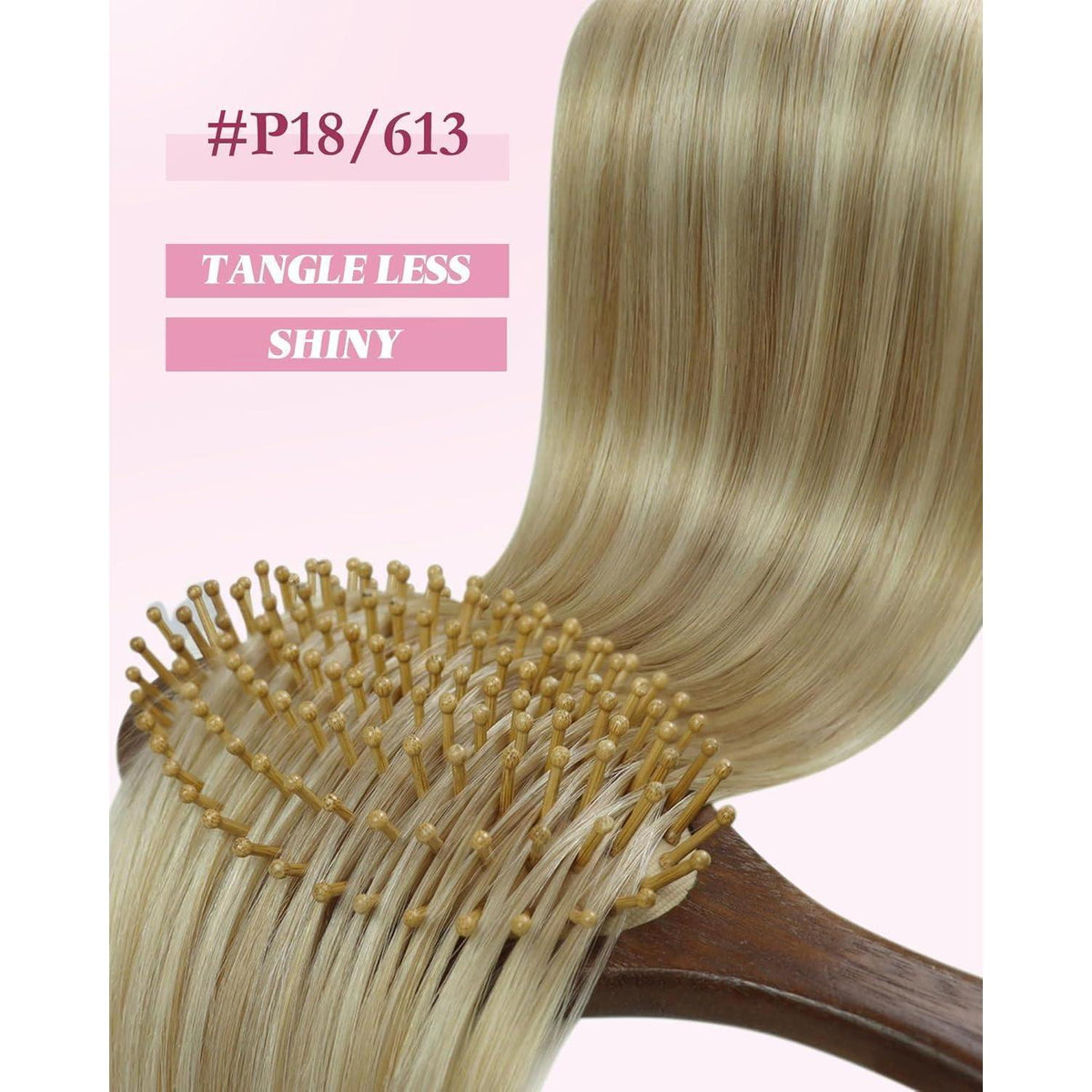 Echthaar Micro Ring Extensions Aschblond 50cm
