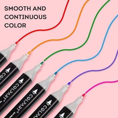 Colpart Alkohol Filzstifte Set 168 Farben Manga Malerei Marker ZoMal