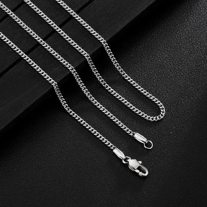 KRKC&CO Herren Panzerkette Edelstahl 14K Gold vergoldet 2mm 50.8cm