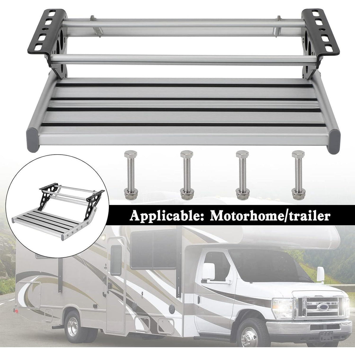 Klappbare Wohnmobil Trittstufe aus Aluminium – Robust & Sicher