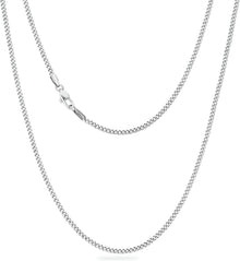 Panzerkette mit Diamantschliff 2mm Gold vergoldet Silber 55.9cm