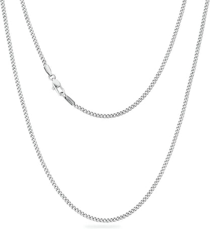 Panzerkette mit Diamantschliff 2mm Gold vergoldet Silber 55.9cm