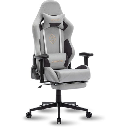 Ergonomischer Gaming Stuhl 180 kg Belastbarkeit Wildleder
