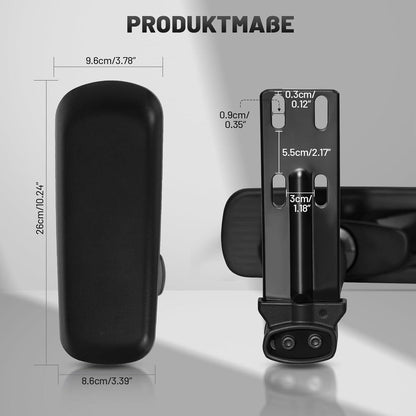 Ergonomischer Gaming Stuhl Hohe Rückenlehne Schwarz Blau 150