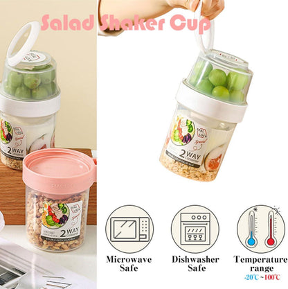 2 in 1 Müslibecher to go mit Waage, Auslaufsicher, BPA frei