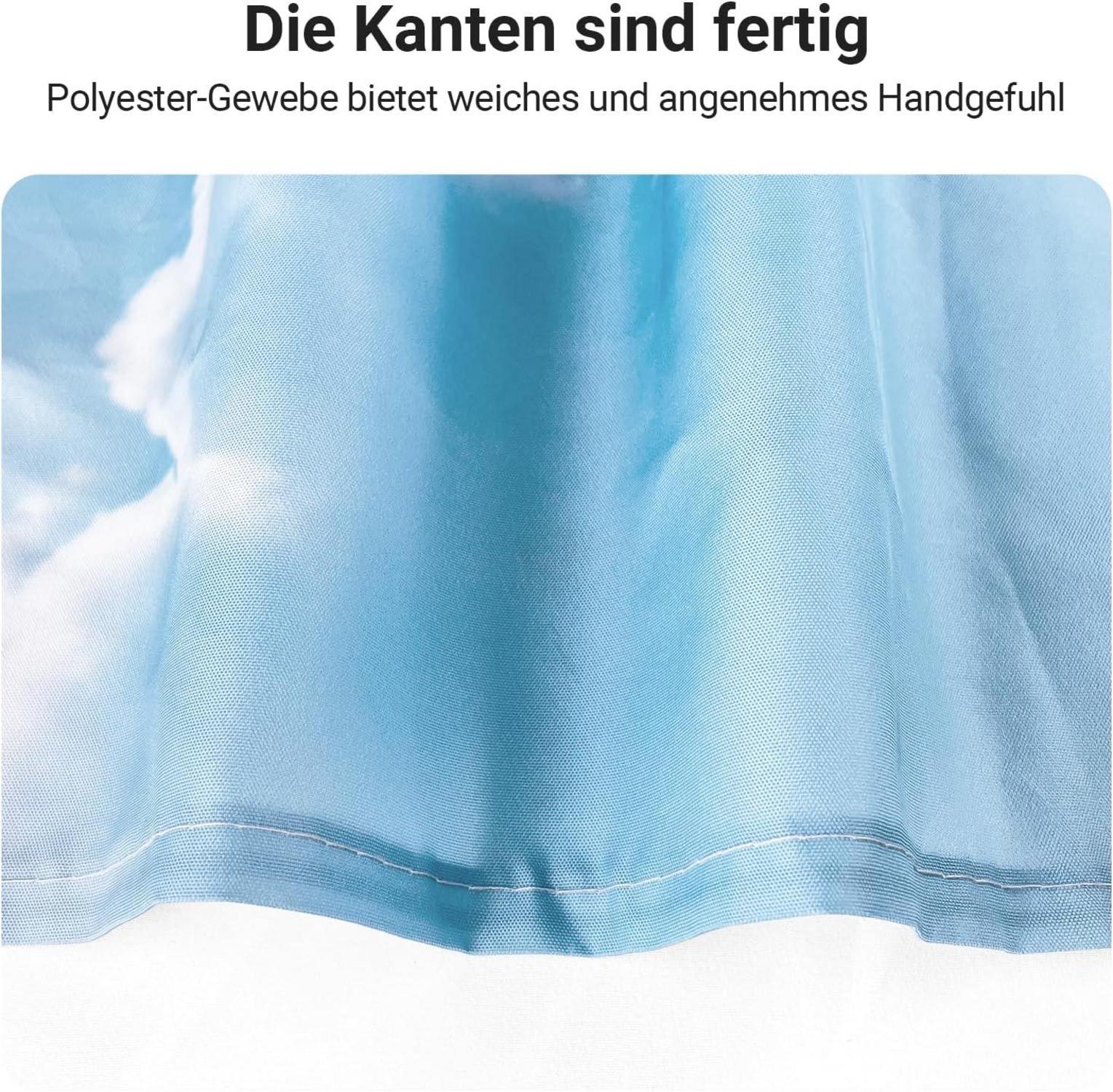 Duschvorhang 180x180cm Kieswüste Antischimmel Textil wasserabweisend Polyester
