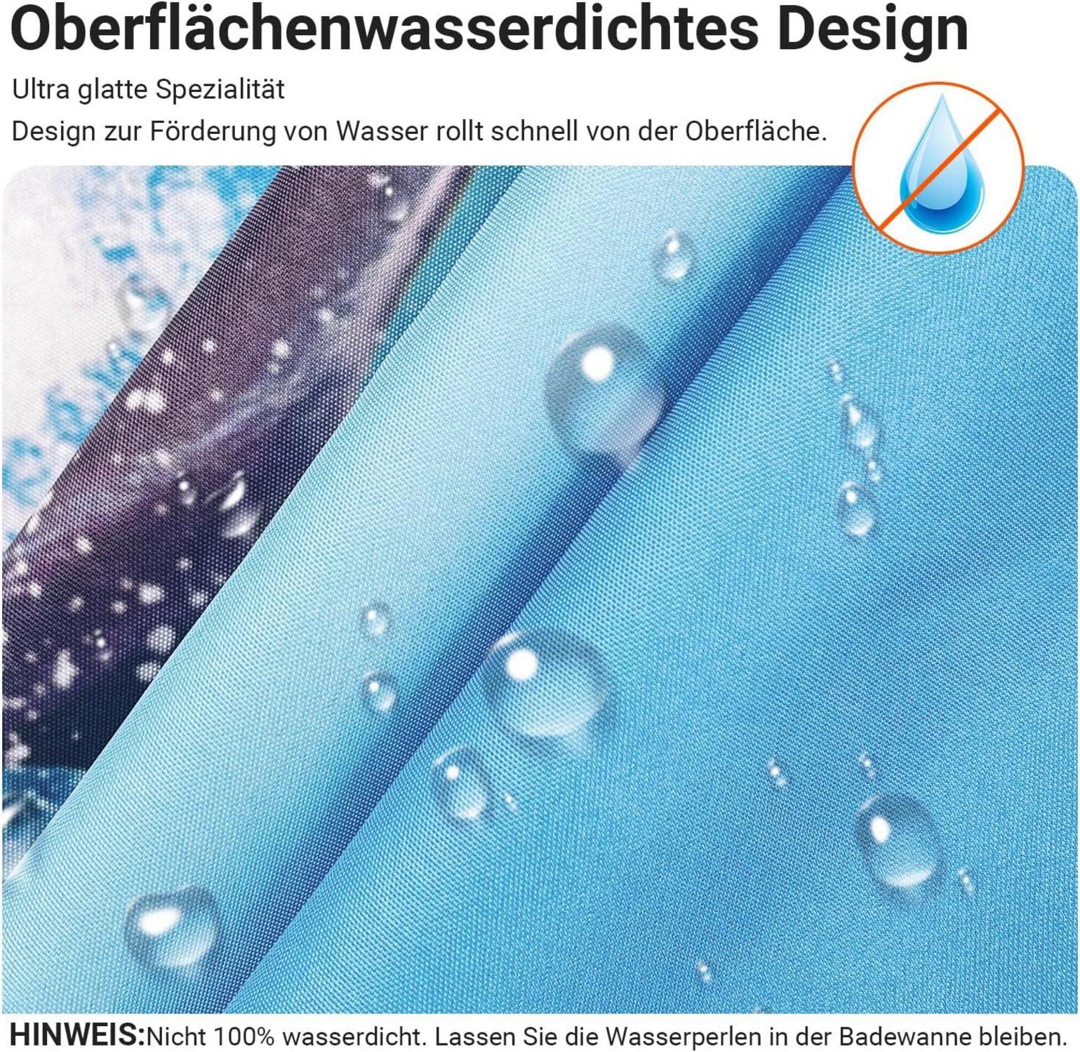 Duschvorhang Kieswüste 200x200cm Textil Wasserabweisend