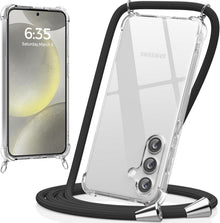 Handykette mit Umhängen für Samsung Galaxy S24 Plus Schwarz