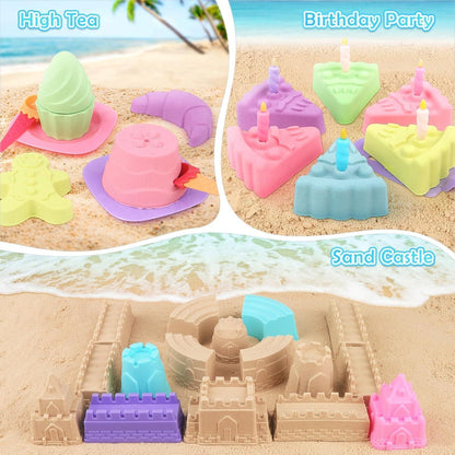 Sandspielzeug 49tlg Eisformen Schaufeln für Kinder Strandset
