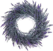Lavendel-Kranz für die Haustür 48 cm künstlicher Frühlingskranz
