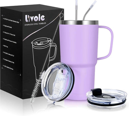 Thermobecher 600ml Vakuum Kaffeebecher Edelstahl Trinkbecher mit