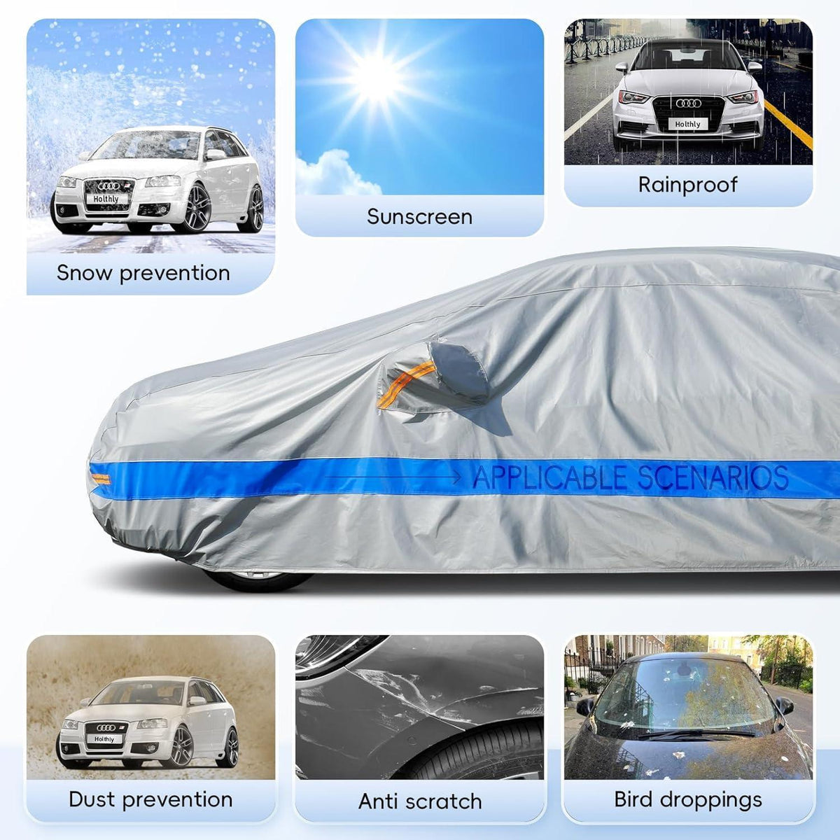 Wasserdichte Autoabdeckung für Limousine – Schutz vor Wetter & UV-Strahlung