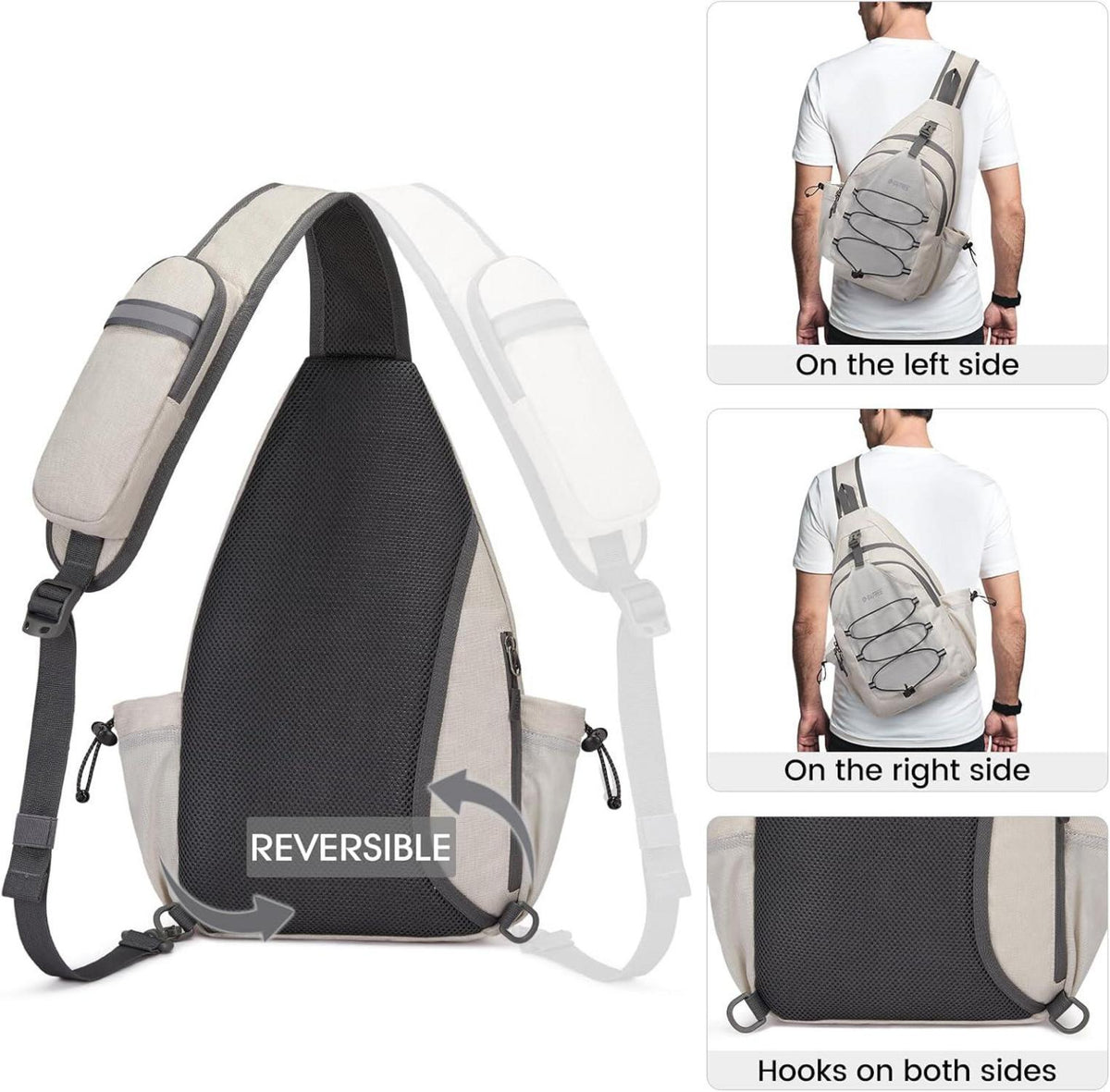 Sport-Schultertasche Pickleball Brusttasche Sling Tasche Tennis Wandern