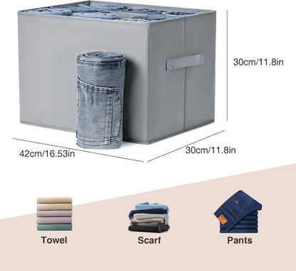 Kleiderschrank Organizer 9 Zellen Aufbewahrungsbox Jeans