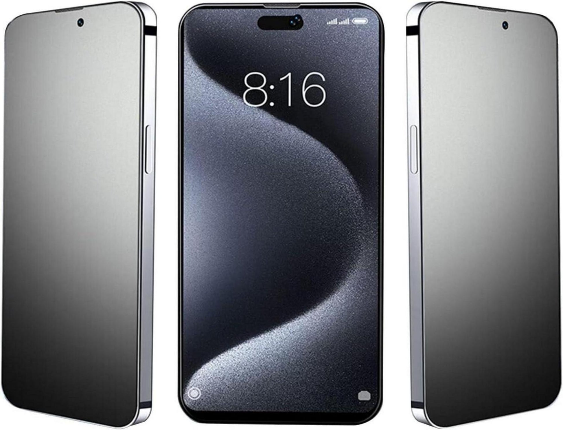 3er Pack Privacy Schutzfolie für iPhone 15