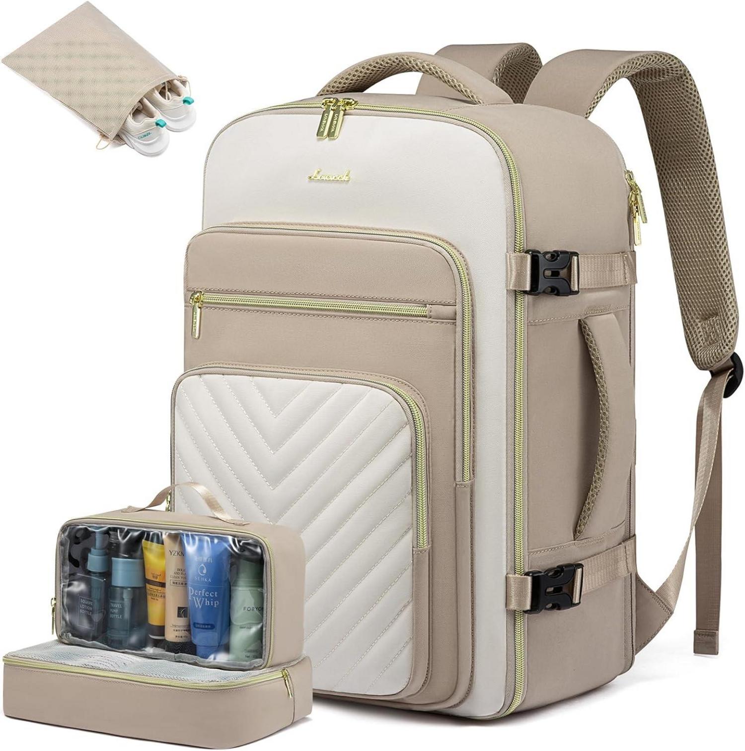 Handgepäck Rucksack 40L Reiserucksack Damen Wasserdicht 17 Zoll