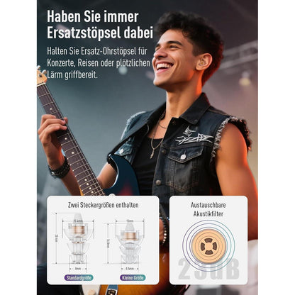 Konzert-Gehörschutzstöpsel für Musiker & Festivals