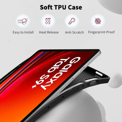 Hülle für Samsung Galaxy Tab S9 FE+ Plus/S9 Plus 12,4 Zoll 2023