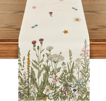 Tischläufer Artoid Mode Antike Kräuter Wilde Blumen 40x100 Beige