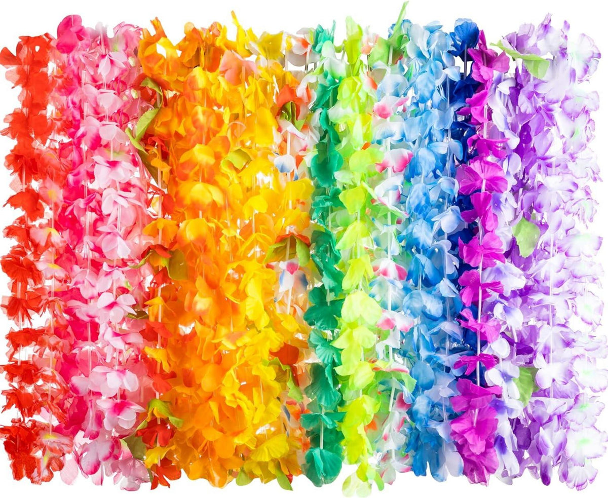 24er Set Hawai Blumenketten Luau Party Favors Strand 91cm