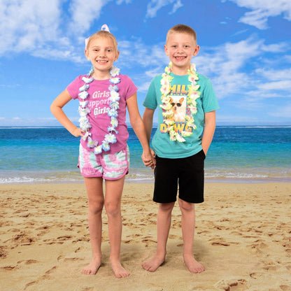 Hawaii Blumenketten Lei Set 36er pack Hawaiiketten Luau Party Favors