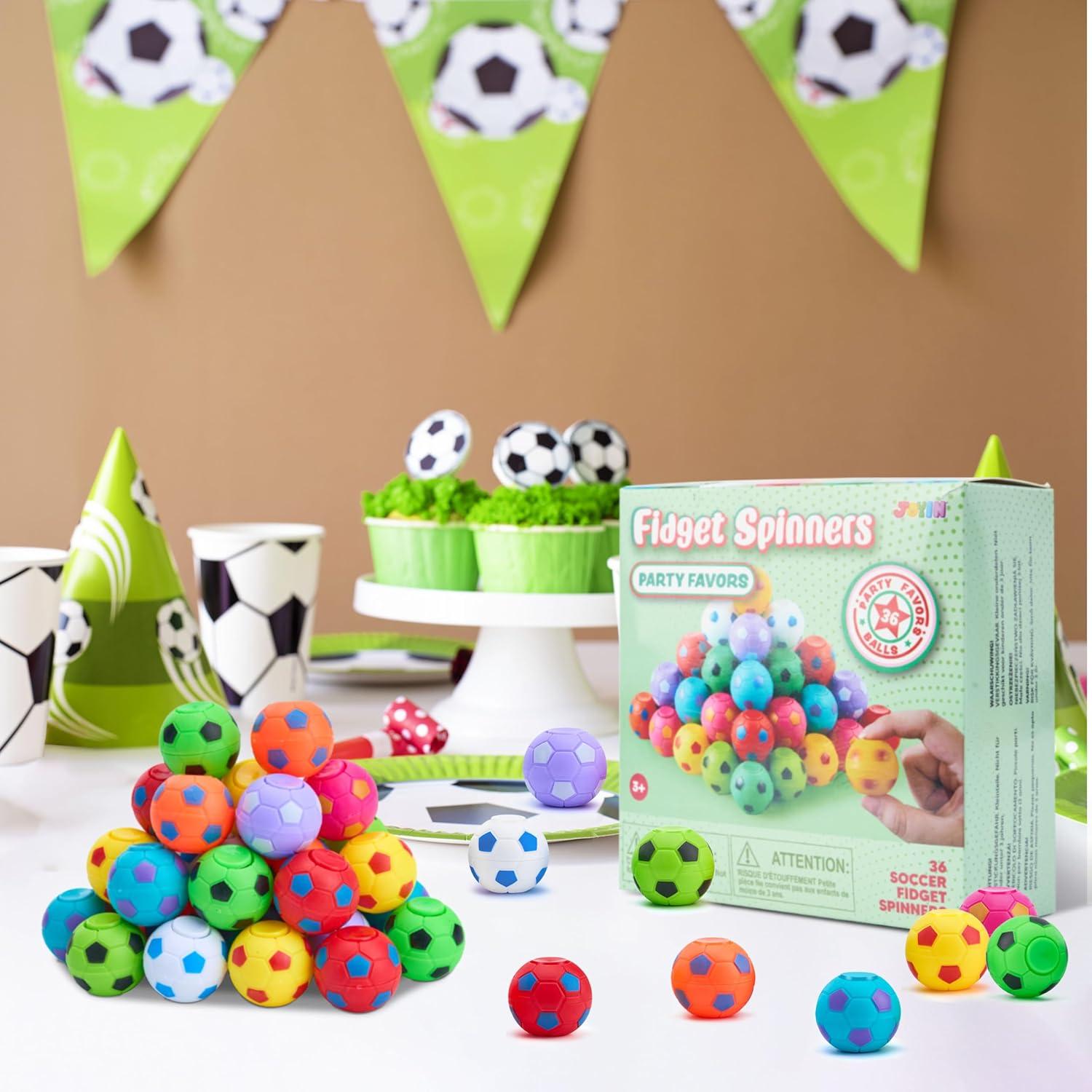 36 Stück Fußball Spinner Fidget-Spielzeug Kindergeburtstag 5-10 Jahre