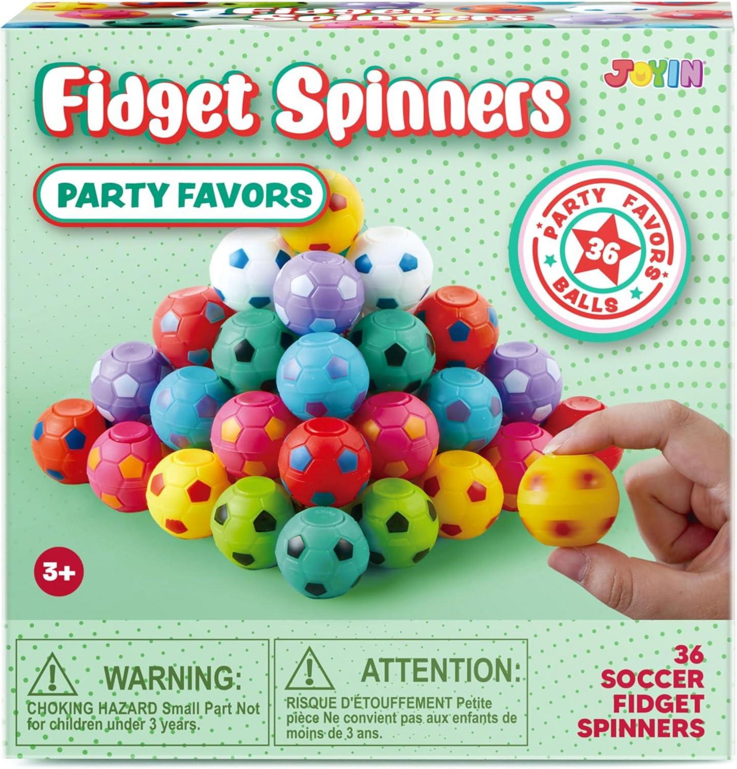 Fußball Spinner Fidget-Spielzeug Set 36 Stück Mitgebsel Kindergeburtstag