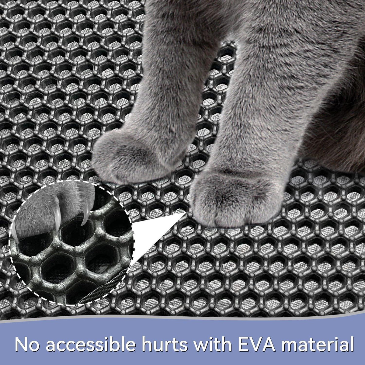 Katzenklo Matte 61x38 CM, Honeycomb Double