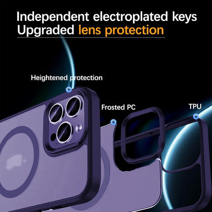 Tedazo Magnetische Hülle für iPhone 15 MagSafe stoßfest lila