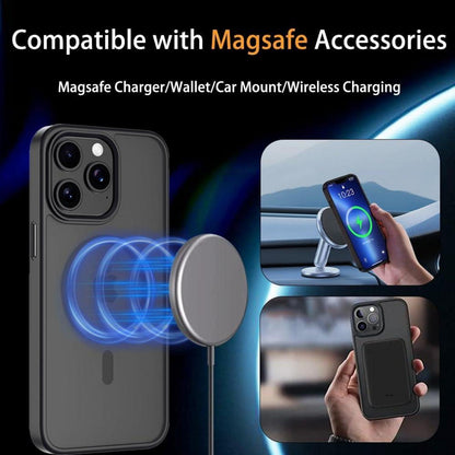 Magnetische Hülle für iPhone 13 Pro Max MagSafe Schutzhülle Schwarz