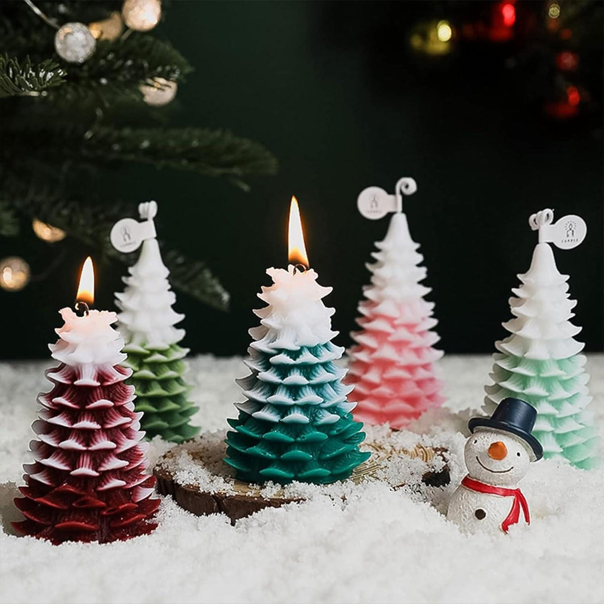 Silikonform Weihnachten Tannenbaum Gießform Kerzenherstellung DIY