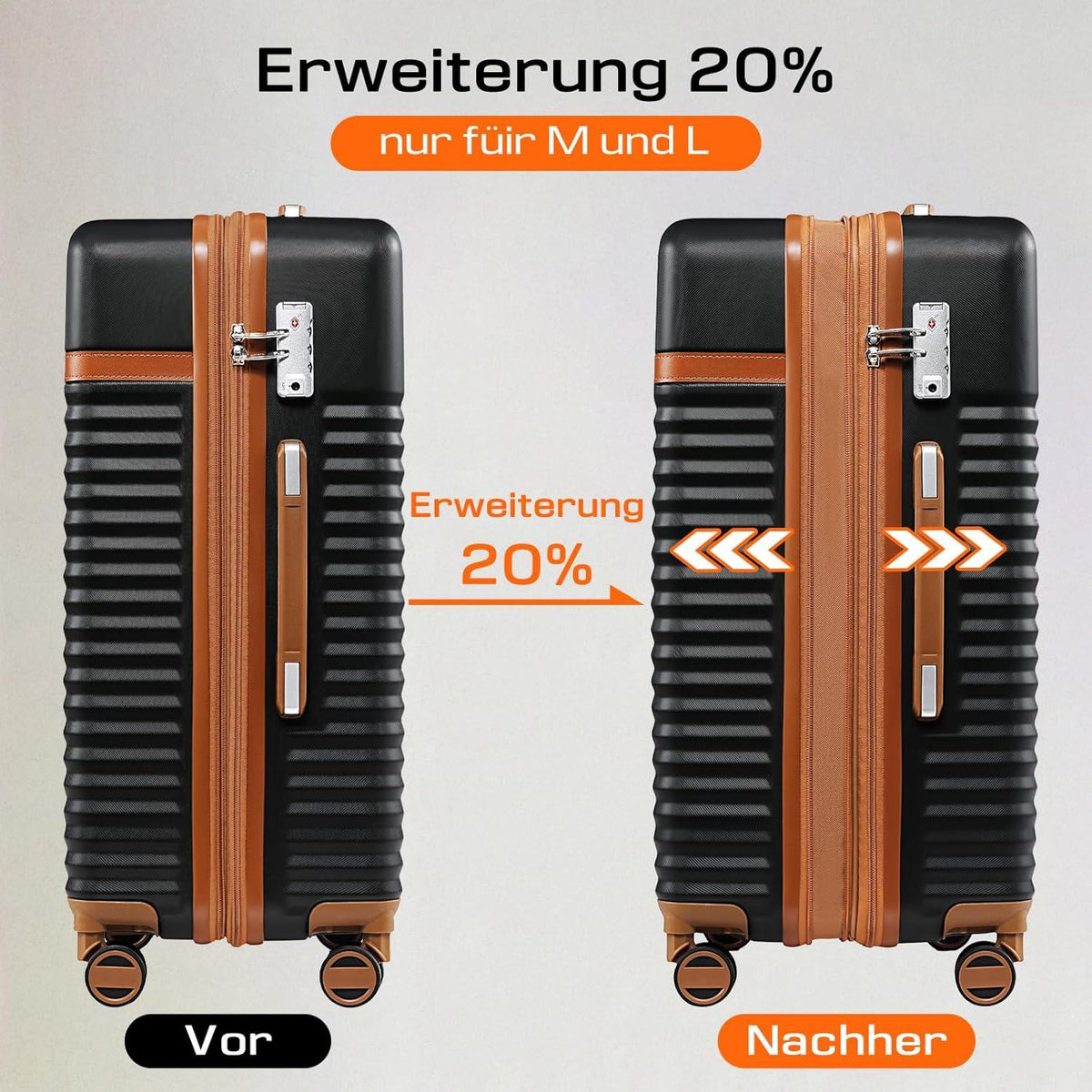 Joyway Kofferset 3-teilig ABS Hartschalen Trolley